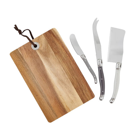 Cheese Board w/ Knives - Gift Box