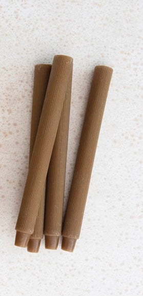 Unscented Pleated Taper Candles, Set of 2