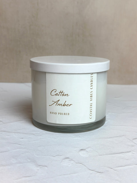 Cotton Amber Jar Candle