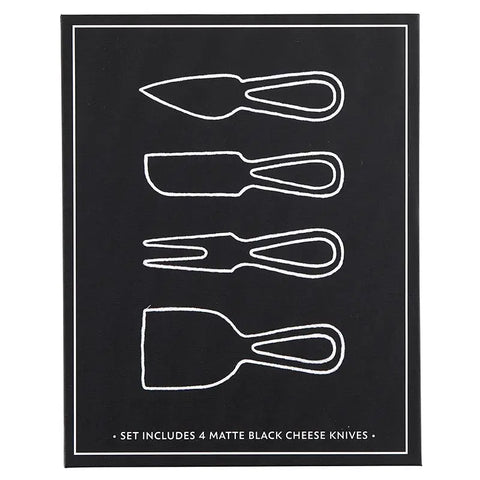 Matte Black Cheese Knives