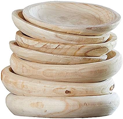 Paulownia Wood Bowl - Natural