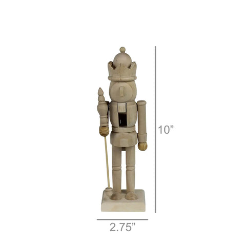 Wood Nutcracker, 2 Size Options