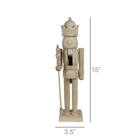 Wood Nutcracker, 2 Size Options