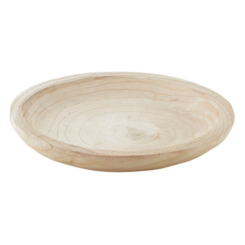 Paulownia Wood Bowl - Natural