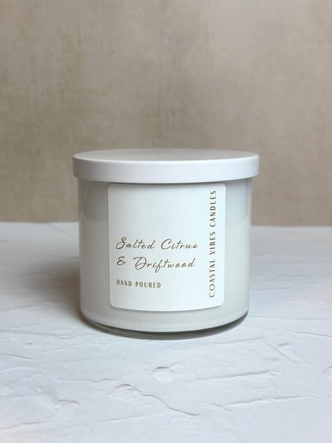 Salted Citrus & Driftwood Jar Candle