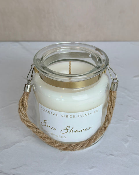 Limited Edition Jar Candle with Rope Handle, 2 Scent Options