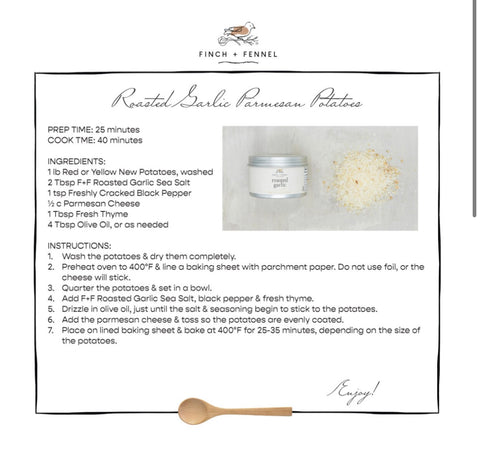Roasted Garlic Sea Salt - Finch & Fennel