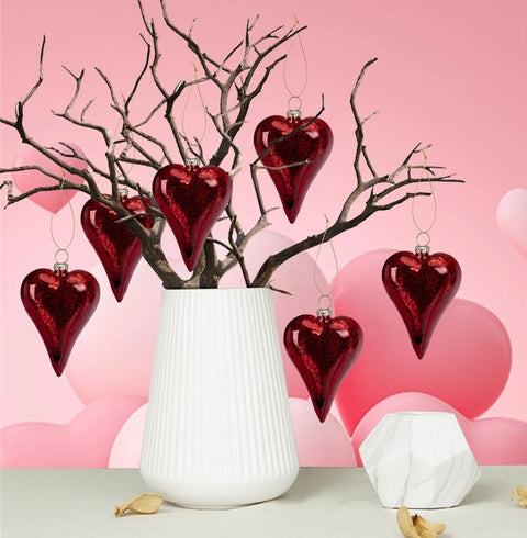 Glass Heart Ornament