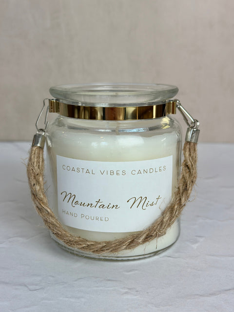 Limited Edition Jar Candle with Rope Handle, 2 Scent Options