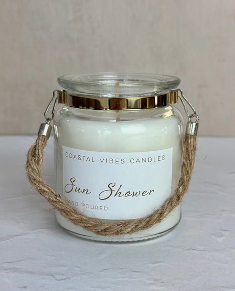Limited Edition Jar Candle with Rope Handle, 2 Scent Options
