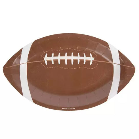 Football Paper Plates, 20 count