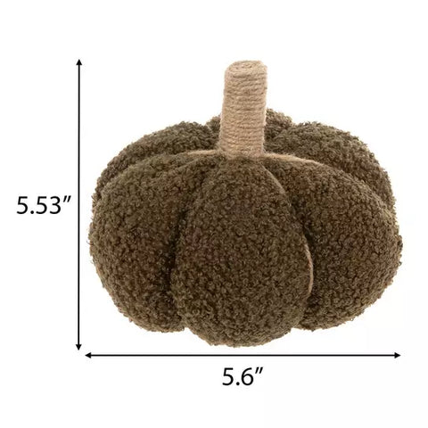Plush Sherpa Pumpkin, Green