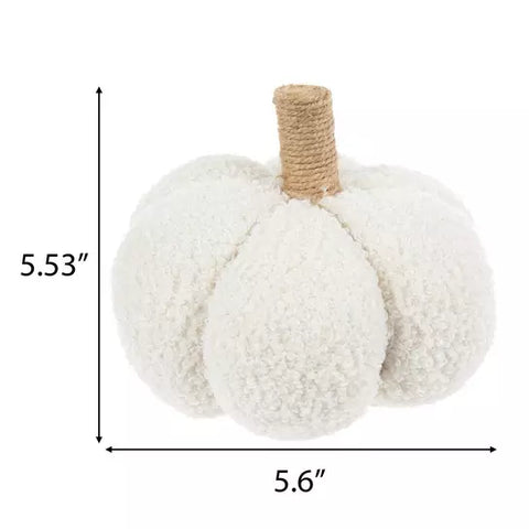 Plush Sherpa Pumpkin, Cream