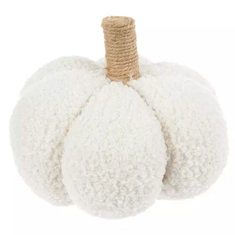 Plush Sherpa Pumpkin, Cream