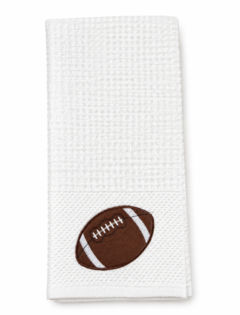 White Football Kitchen Towel
