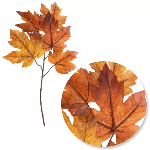 Brown Maple Leaf Pick