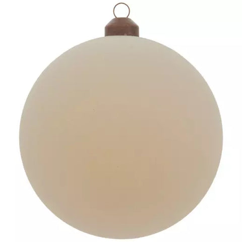 3” Flocked Ball Ornaments, 2 Color Options