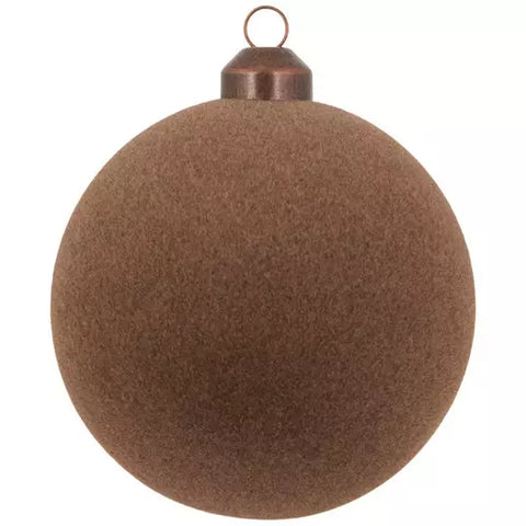 3” Flocked Ball Ornaments, 2 Color Options