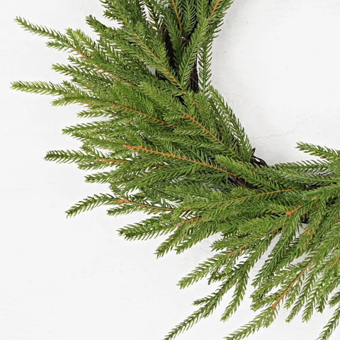 Real Touch Evergreen Wreath - 20" Dia