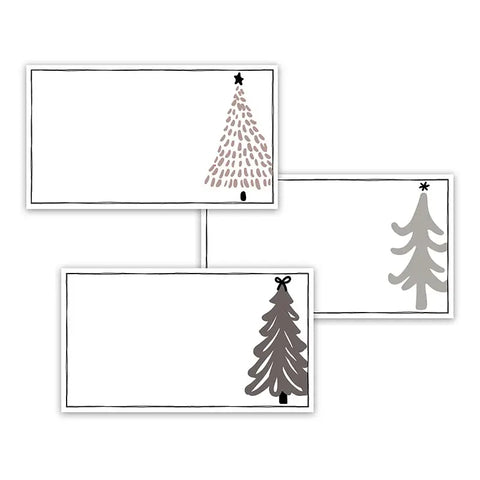 Holiday Place Cards - Village Trees