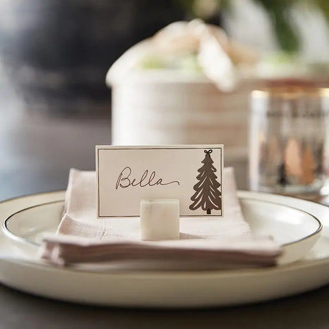 Holiday Place Cards - Village Trees