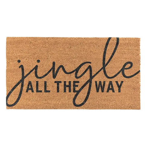 Jingle All The Way Coir Door Mat