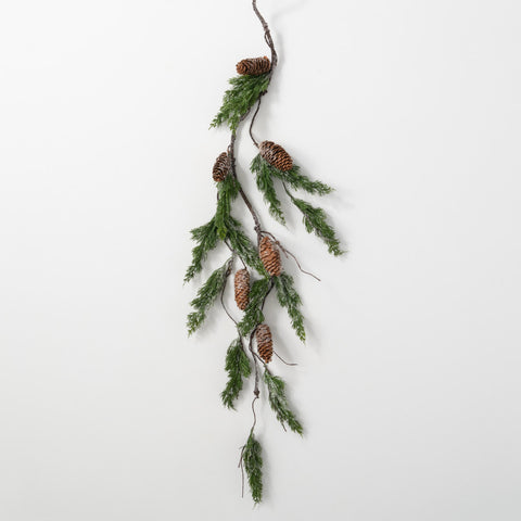 Frosted Pine & Pinecone Garland
