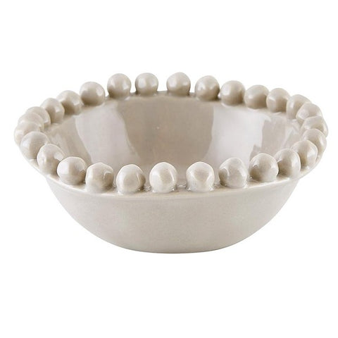 Small Dotted Edge Bowl - Grey or White Option