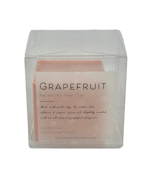 Grapefruit Balancing - Pink Clay Bath Cube