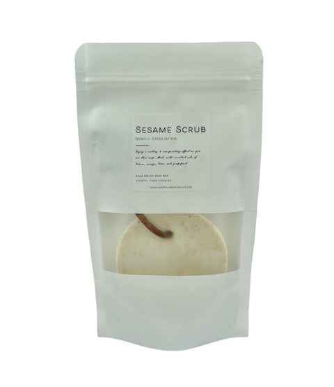 Sesame Scrub Hand Soap with Leather Strap