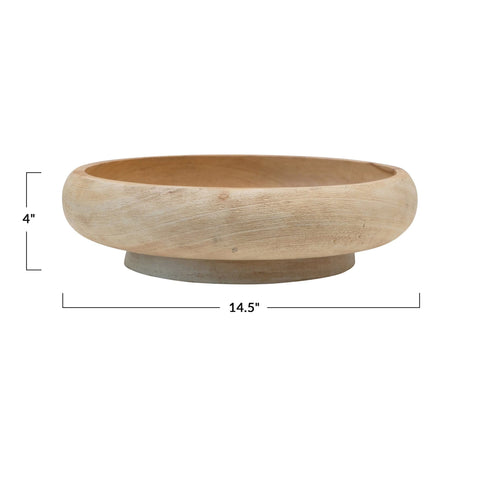 Mango Wood Bowl - Coastal Vibes Candles