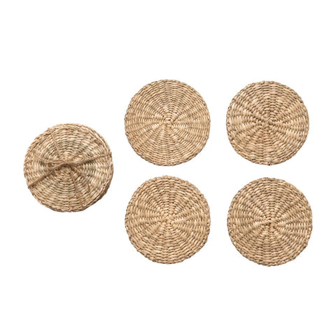 Seagrass Coasters w/ Jute Tie, Set of 4