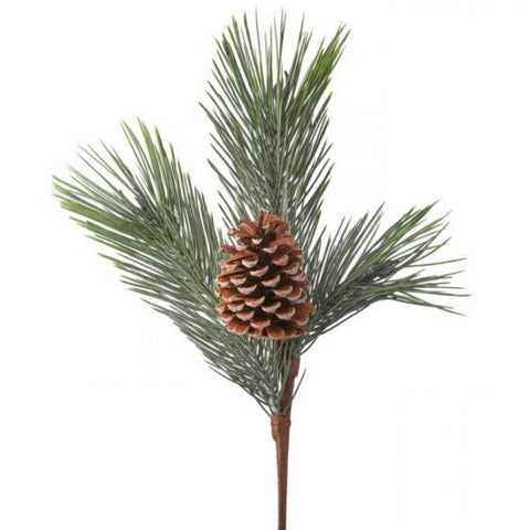 Long Needle Pine Spray with Cone