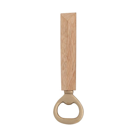 Brass Bottle Opener with Mango Wood Handle