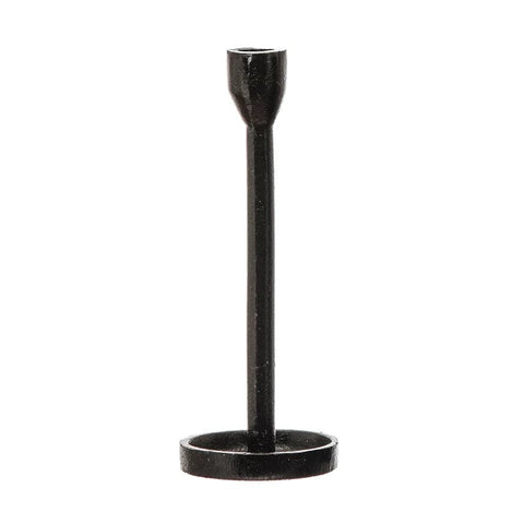 Black Cast Iron Taper Candle Holder