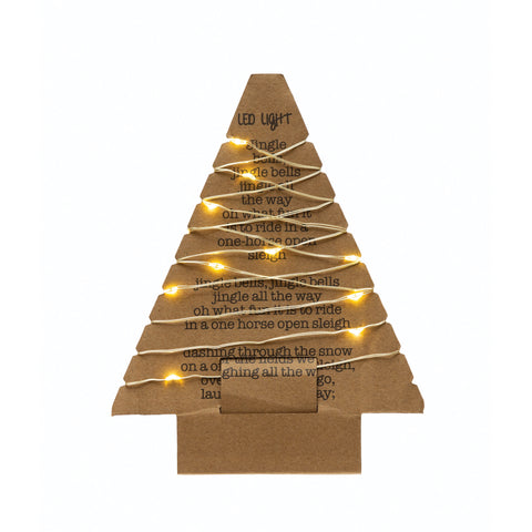 LED String Lights on Paper Tree 82”